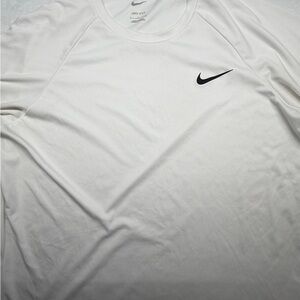 Nike Men's Cream Long Sleeve Tee